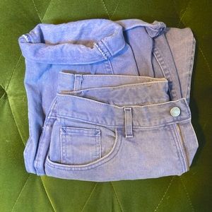 VINTAGE lavender high waisted Lee jeans